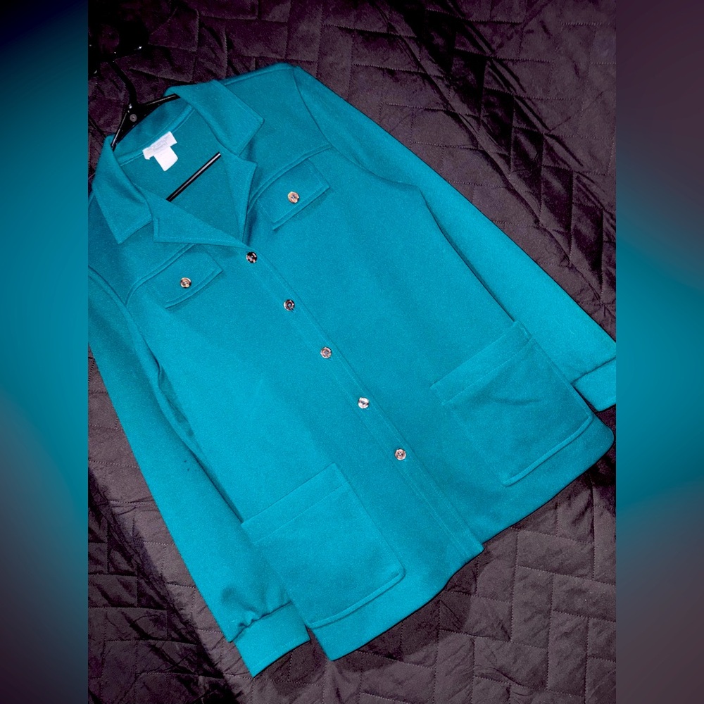 Vintage Sears Teal‎ Knit Top